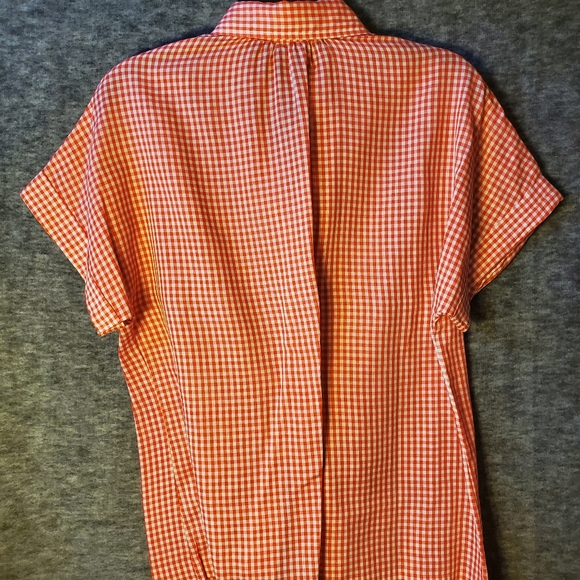 👀 Vtg/Retro Red Gingham Sleeveless Top - Picture 2 of 4